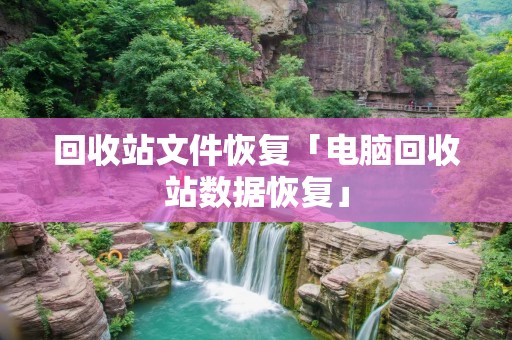 回收站文件恢复「电脑回收站数据恢复」