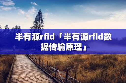 半有源rfid「半有源rfid数据传输原理」