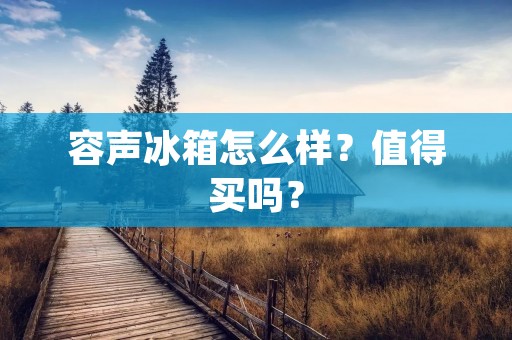 容声冰箱怎么样?值得买吗? 容声冰箱怎么样?值得买吗?