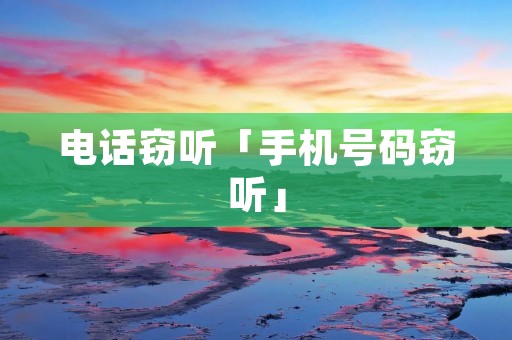 **窃听「手机号码窃听」