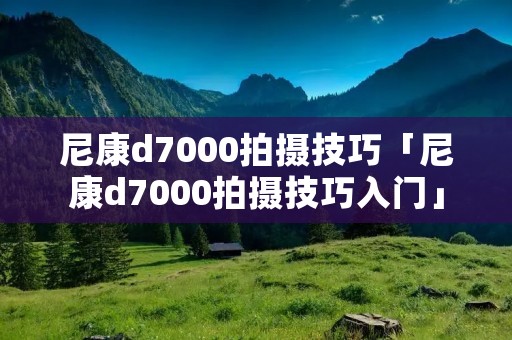 尼康d7000拍摄技巧「尼康d7000拍摄技巧入门」