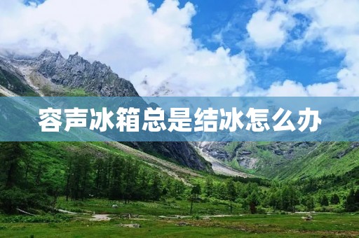 容声冰箱总是结冰怎么办
