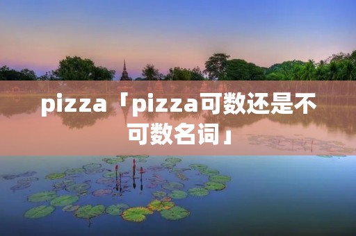pizza「pizza可数还是不可数名词」 pizza「pizza可数还是不可数名词」