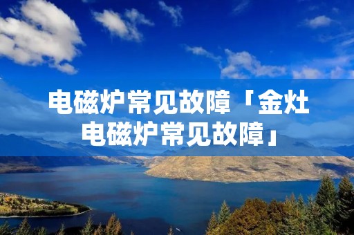 电磁炉常见故障「金灶电磁炉常见故障」 电磁炉常见故障「金灶电磁炉常见故障」