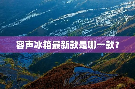 容声冰箱最新款是哪一款？