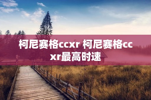 柯尼赛格ccxr 柯尼赛格ccxr最高时速