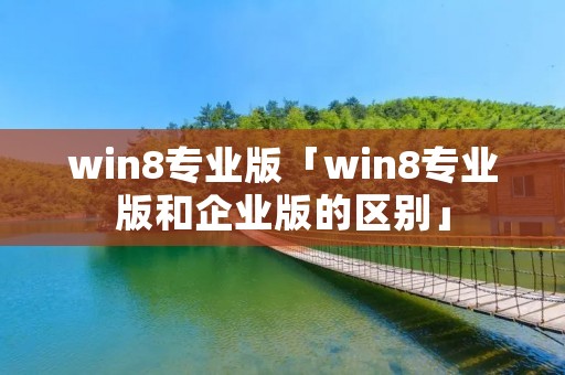 win8专业版「win8专业版和企业版的区别」