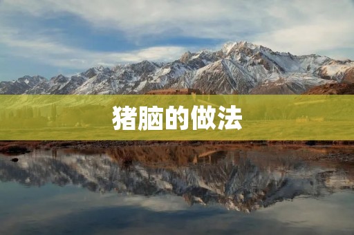 猪脑的做法:美味佳肴尽在猪脑的烹饪之中 猪脑的做法:美味佳肴尽在猪脑的烹饪之中