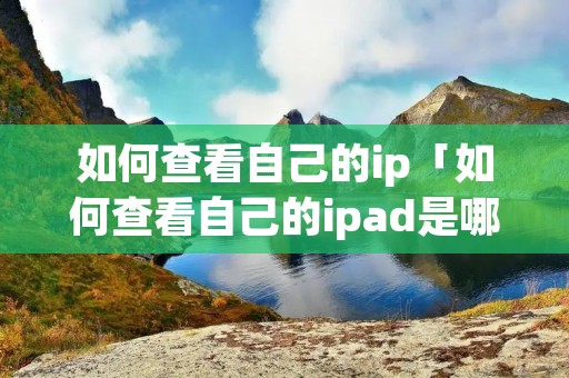 如何查看自己的ip「如何查看自己的ipad是哪一款」