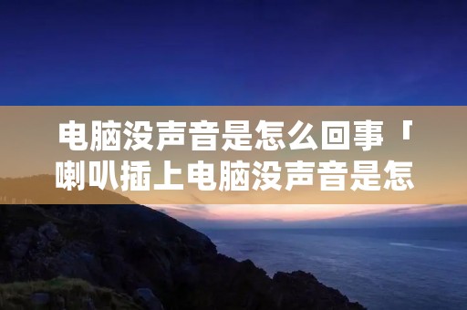 电脑没声音是怎么回事「喇叭插上电脑没声音是怎么回事」