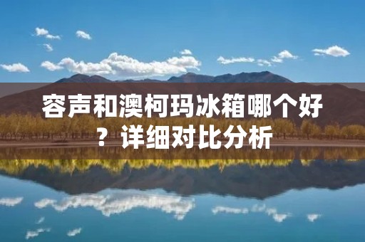 容声和澳柯玛冰箱哪个好？详细对比分析