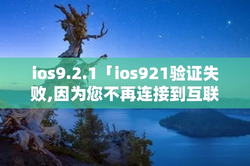 ios9.2.1「ios921验证失败,因为您不再连接到互联网」