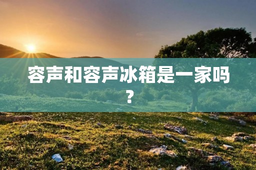 容声和容声冰箱是一家吗？