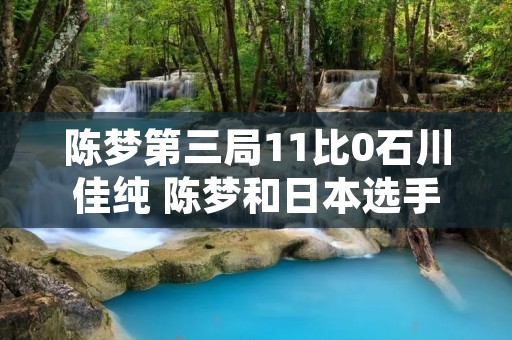 陈梦第三局11比0石川佳纯 陈梦和日本选手