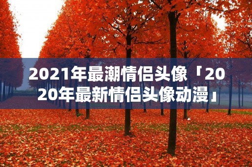2021年最潮情侣头像「2020年最新情侣头像动漫」 2021年最潮情侣头像「2020年最新情侣头像动漫」