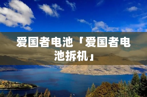 爱国者电池「爱国者电池拆机」