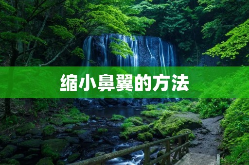 缩小鼻翼的方法：打造精致鼻型的秘诀