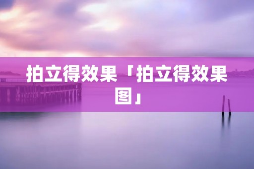 拍立得效果「拍立得效果图」 拍立得效果「拍立得效果图」