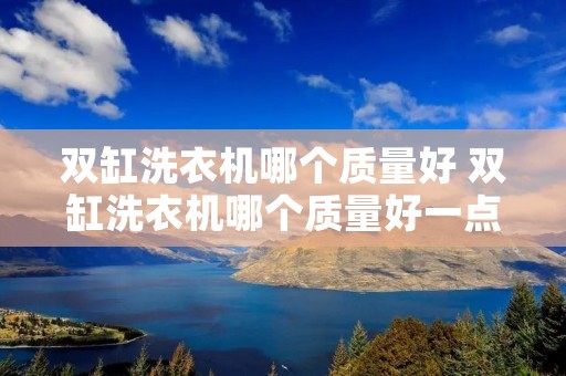 双缸洗衣机哪个质量好 双缸洗衣机哪个质量好一点