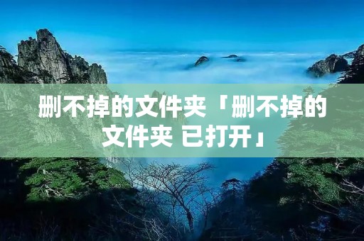 删不掉的文件夹「删不掉的文件夹 已打开」 删不掉的文件夹「删不掉的文件夹 已打开」