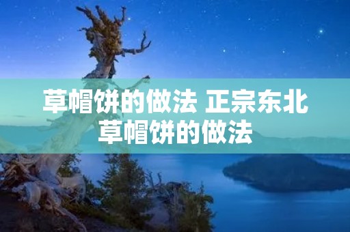 草帽饼的做法 正宗东北草帽饼的做法 草帽饼的做法 正宗东北草帽饼的做法