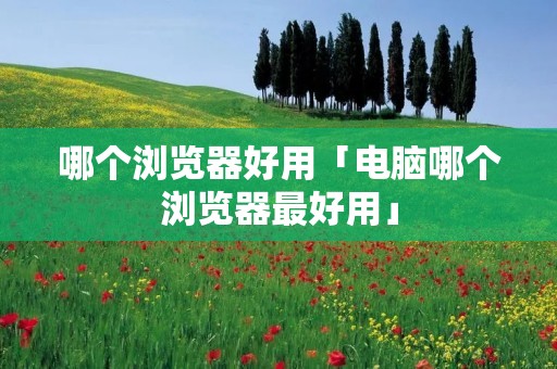 哪个浏览器好用「电脑哪个浏览器最好用」 哪个浏览器好用「电脑哪个浏览器最好用」