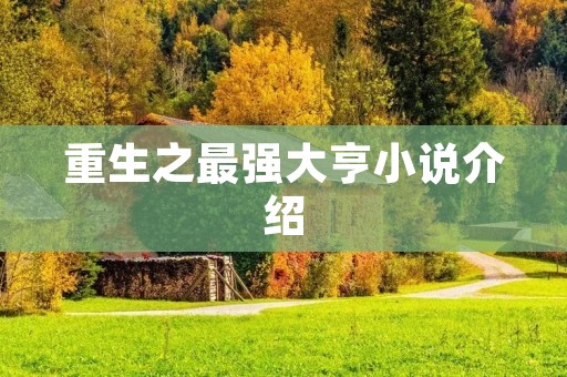 重生之最强大亨小说介绍