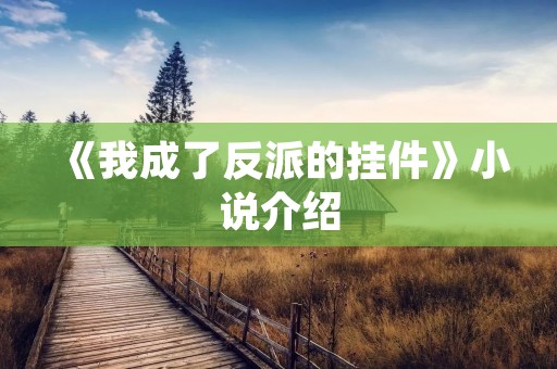 《我成了反派的挂件》小说介绍