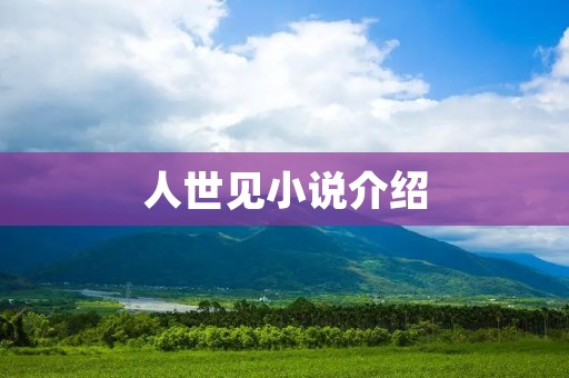 人世见小说介绍