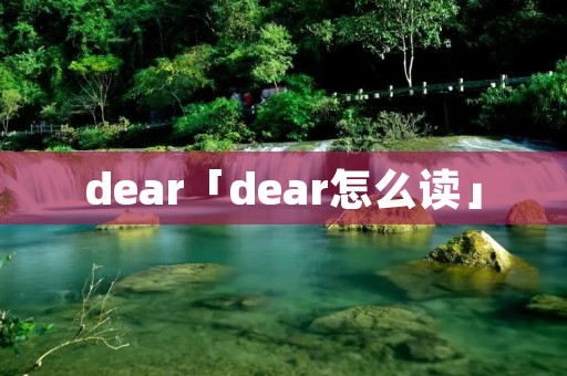 dear「dear怎么读」