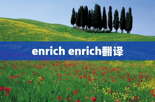enrich enrich翻译