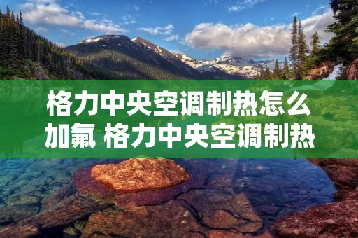 格力中央空调制热怎么加氟 格力中央空调制热怎么加氟视频 格力中央空调制热怎么加氟 格力中央空调制热怎么加氟视频