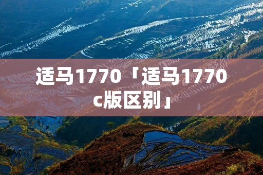适马1770「适马1770c版区别」 适马1770「适马1770c版区别」