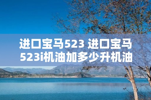 进口宝马523 进口宝马523i机油加多少升机油合适 进口宝马523 进口宝马523i机油加多少升机油合适