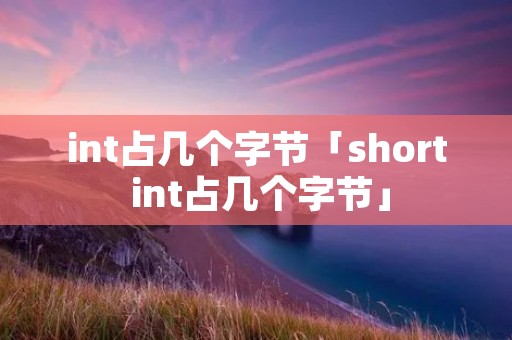 int占几个字节「short int占几个字节」 int占几个字节「short int占几个字节」