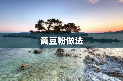 黄豆粉做法:简单易学,美味可口 黄豆粉做法:简单易学,美味可口