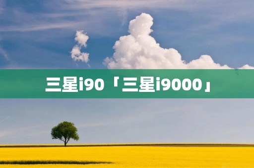 三星i90「三星i9000」