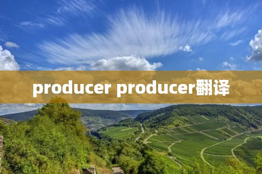 producer producer翻译