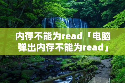 内存不能为read「电脑弹出内存不能为read」 内存不能为read「电脑弹出内存不能为read」