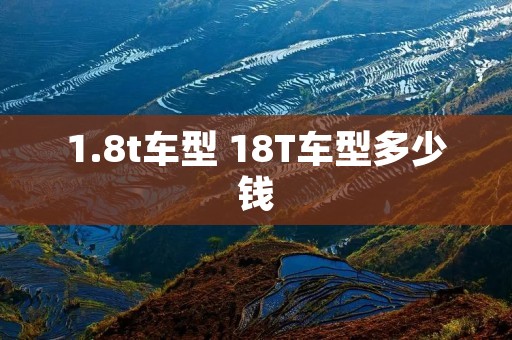 1.8t车型 18T车型多少钱 1.8t车型 18T车型多少钱