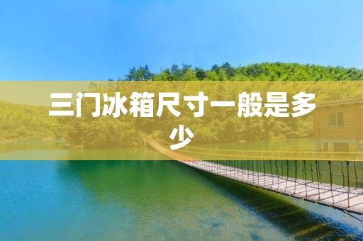 三门冰箱尺寸一般是多少