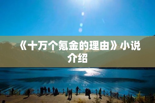 《十万个氪金的理由》小说介绍