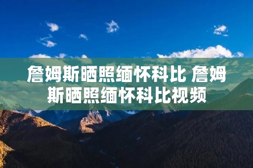 詹姆斯晒照缅怀科比 詹姆斯晒照缅怀科比视频