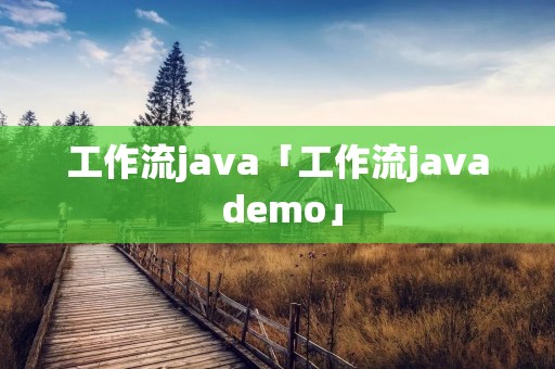 工作流java「工作流java demo」