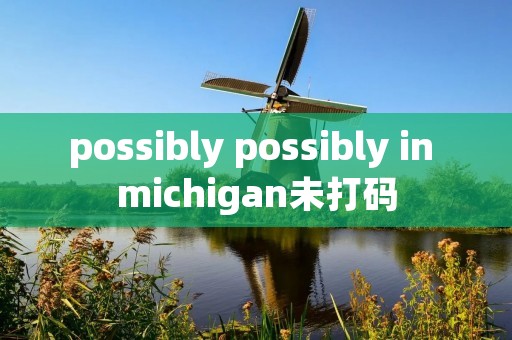 possibly possibly in michigan未打码