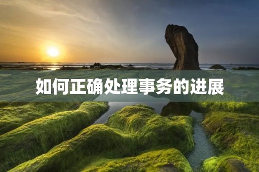 如何正确处理事务的进展 如何正确处理事务的进展