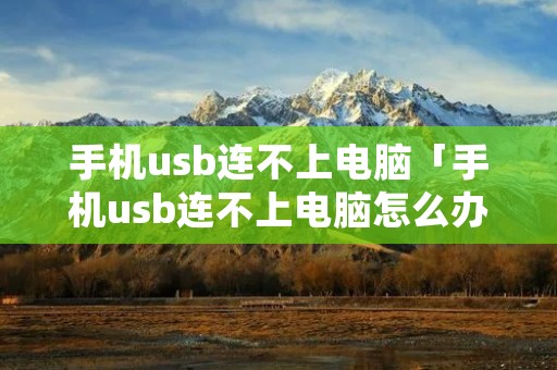 手机u**连不上电脑「手机u**连不上电脑怎么办」 手机u**连不上电脑「手机u**连不上电脑怎么办」
