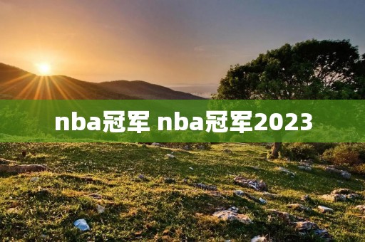 nba冠军 nba冠军2023