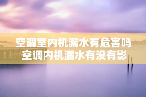 空调室内机漏水有危害吗 空调内机漏水有没有影响 空调室内机漏水有危害吗 空调内机漏水有没有影响