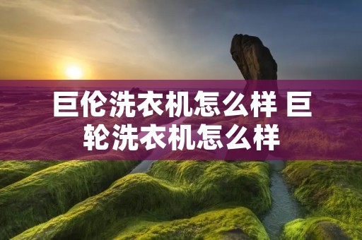 巨伦洗衣机怎么样 巨轮洗衣机怎么样